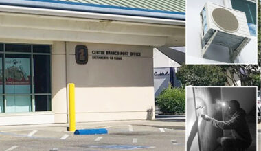 California postal staff left sweltering in summer heatwave after thieves pilfer AC units