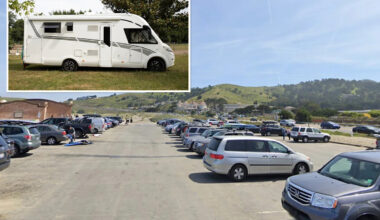 Squatters at beloved California beach spark surfer revolt to ban parking