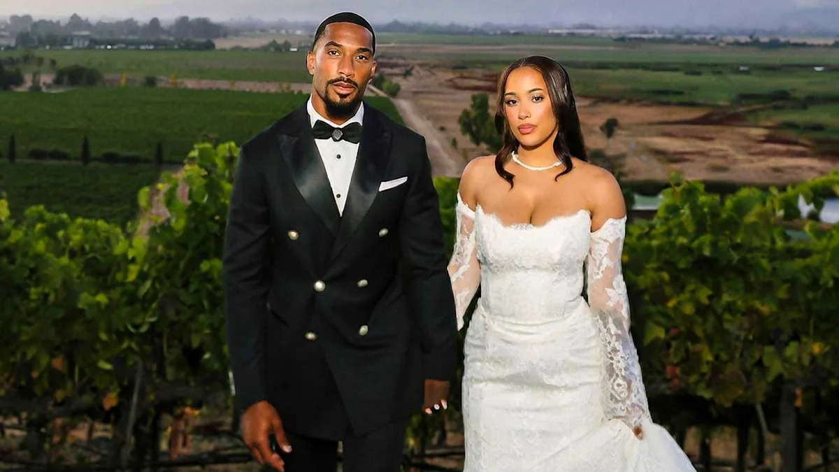 Jets’ Andre Cisco marries Savannah Spencer at California winery