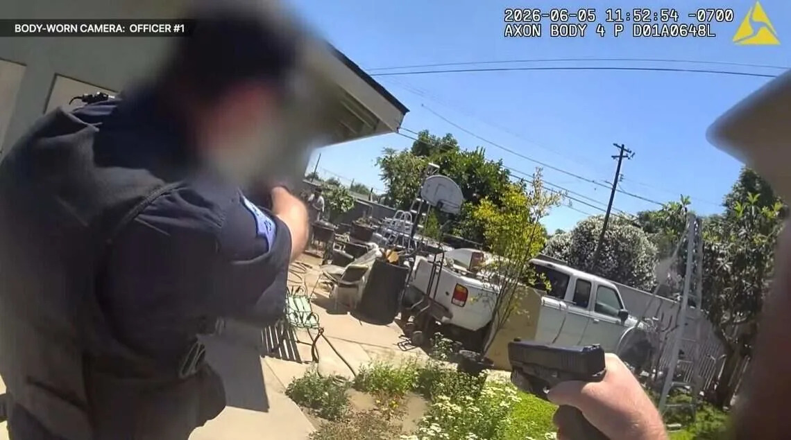 Video shows deadly standoff between Fresno police and armed man in backyard