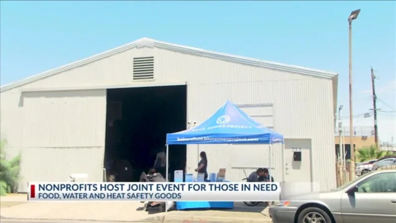 Bakersfield nonprofits combine to give back to those in need during brutal summer