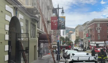 2-alarm fire burns at 6-story apartment building in San Francisco, officials say