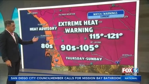 Dangerous heat wave headed for San Diego: Multiple Extreme Heat Warnings, Heat Advisory expanded to coast