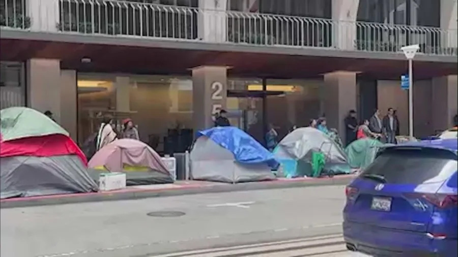 A massive homeless encampment popped up in San Francisco. Turns out, it’s fake