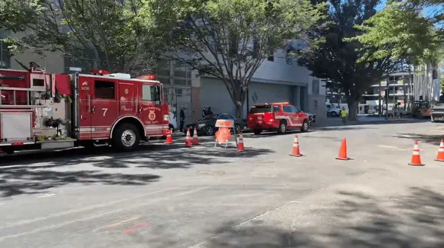 Hundreds evacuated after natural gas line ruptures in downtown Sacramento