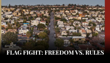 California Residents Outraged After HOA Requires Them to Relocate Their American Flags
