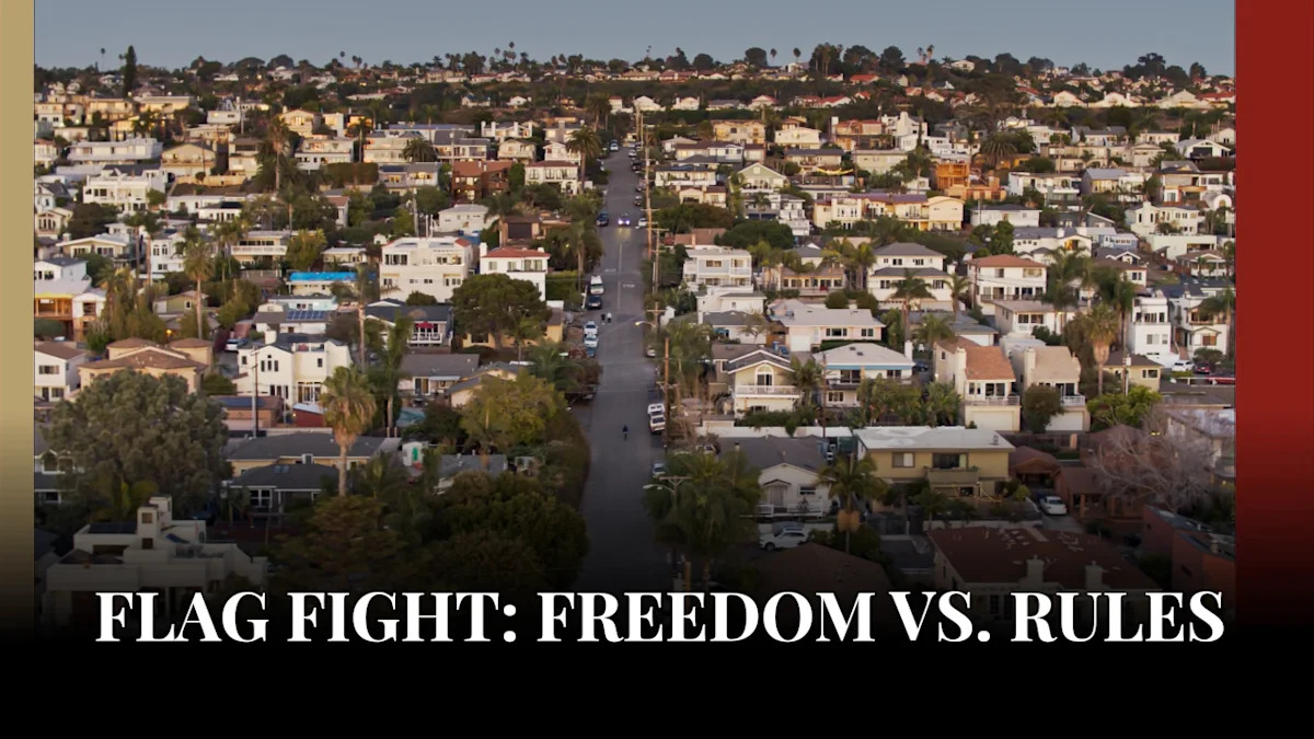 California Residents Outraged After HOA Requires Them to Relocate Their American Flags