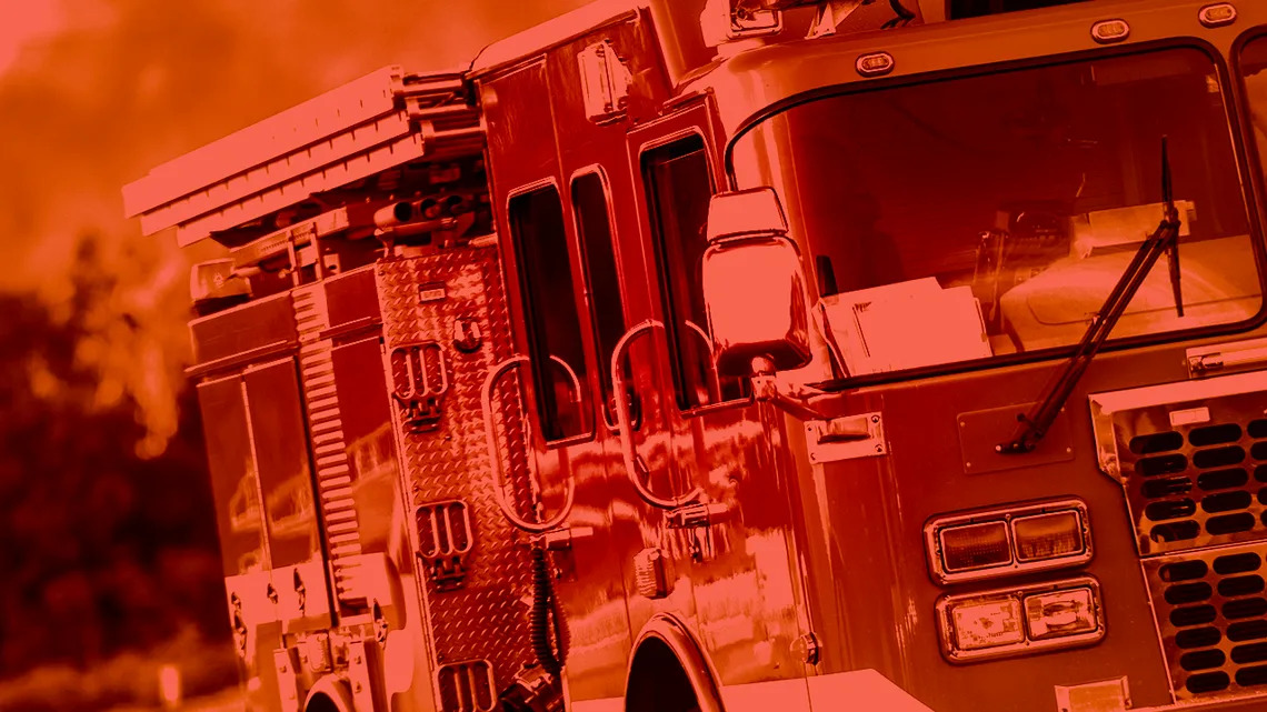 Firefighter injured by live power line battling North Sacramento structure fire