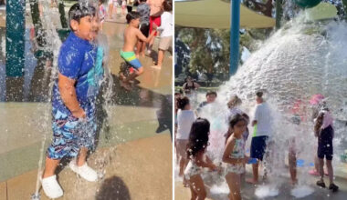 California city's first dedicated splash pad opens, bringing heat relief to Portola Park