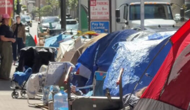 San Francisco residents confused over new homeless encampment that turned out to be a movie set