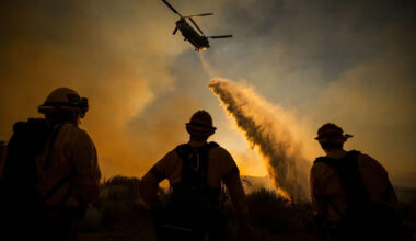 Rapidly growing wildfire in Los Angeles County prompts evacuations