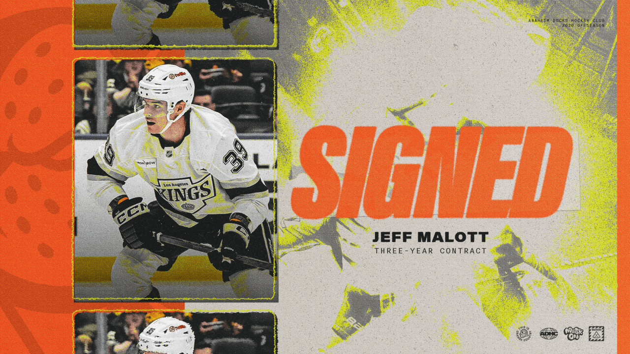 Ducks Sign Malott to Three-Year Contract