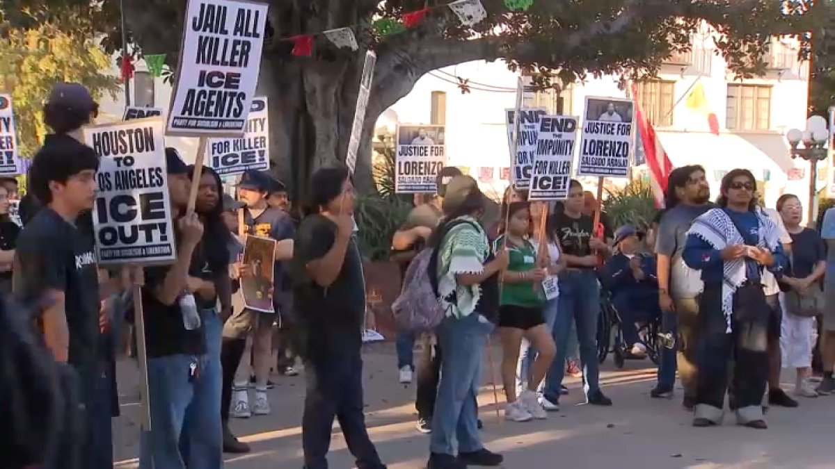 ‘ICE Out’ protest held in downtown LA in wake of 2 deadly shootings – NBC Los Angeles