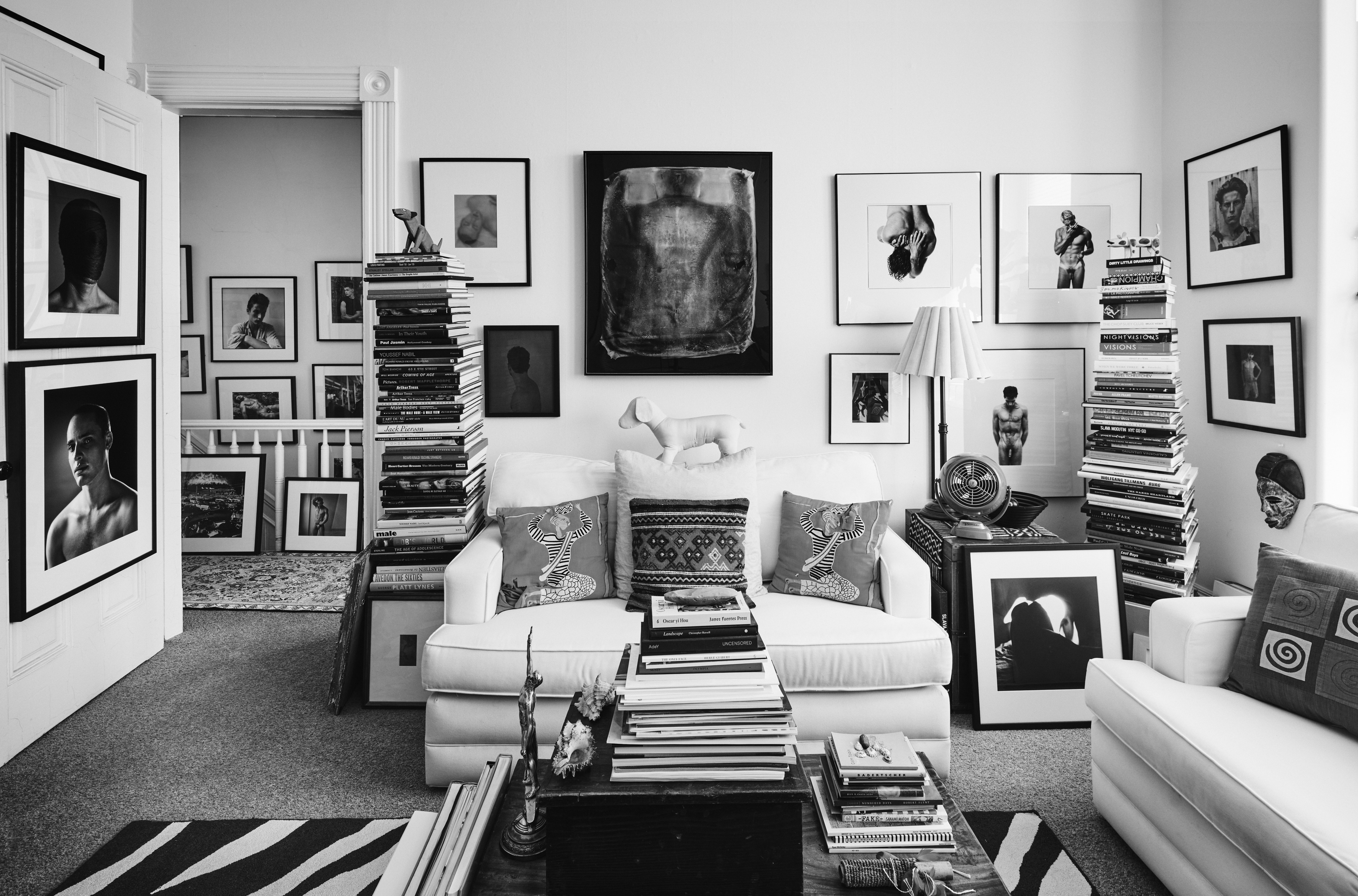 Ron Zuckerman San Francisco Apartment with a collection of nudes