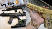 Guns connected to Carlos Paez Pereda.