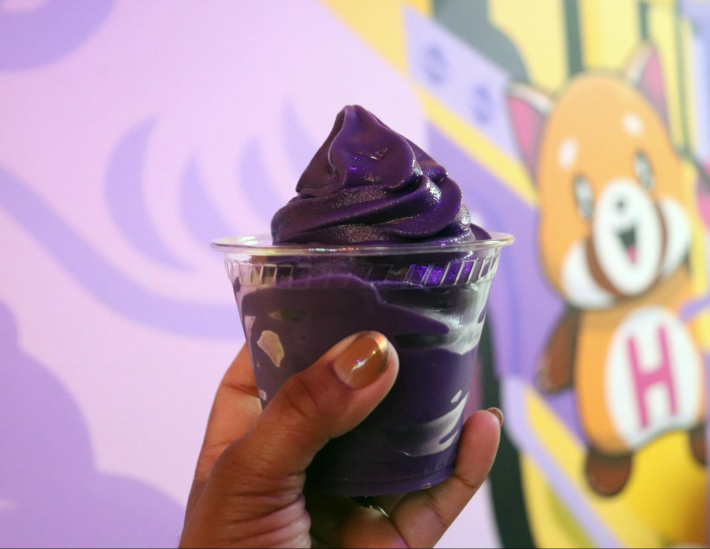 purple soft serve
