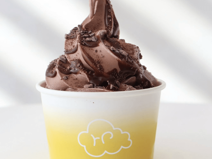Chocolate mocha mousse soft serve