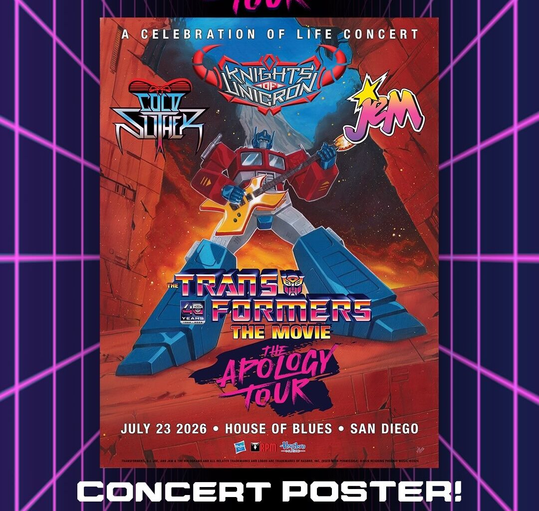 Rock and Roll Out for "Transformers: The Movie" 40th Anniversary Live Concert at San Diego Comic-Con 2026 [UPDATE July 17]