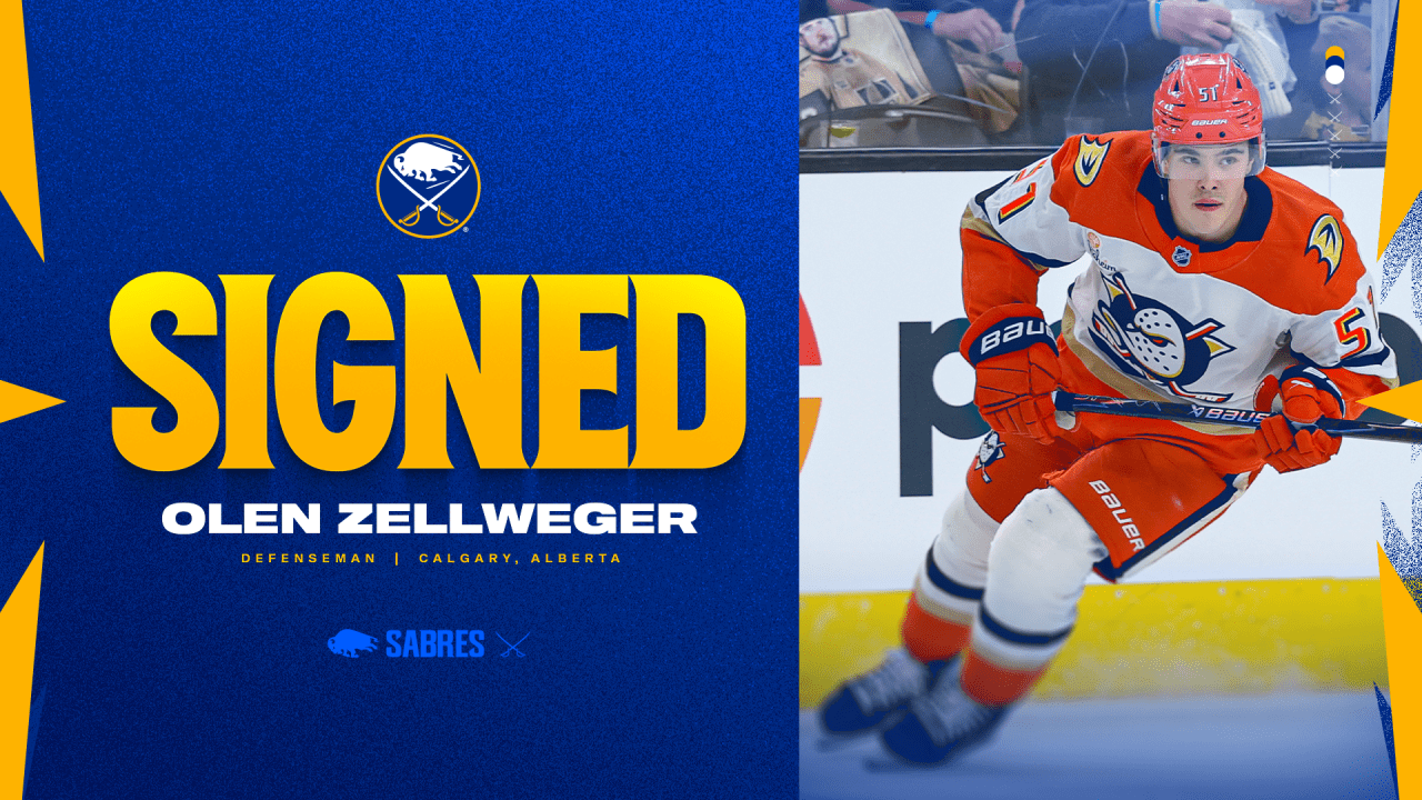 Sabres sign Zellweger to 3-year contract