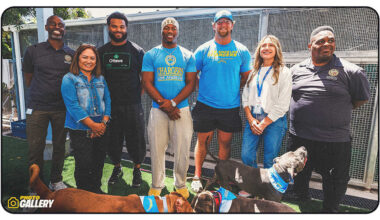 Photos: Chargers Host Summer Pet Adoption at South LA Animal Shelter
