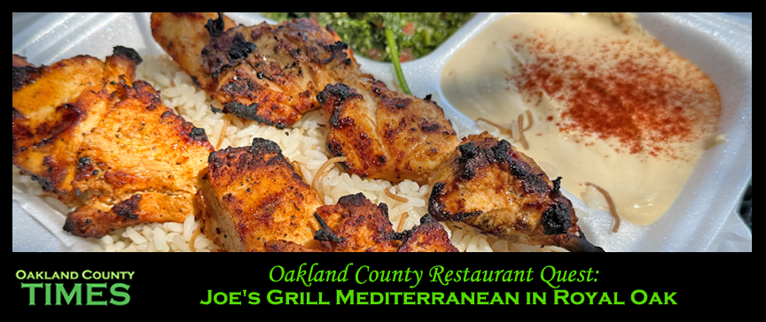 Oakland County Restaurant Quest: Joe's Grill Mediterranean in Royal Oak