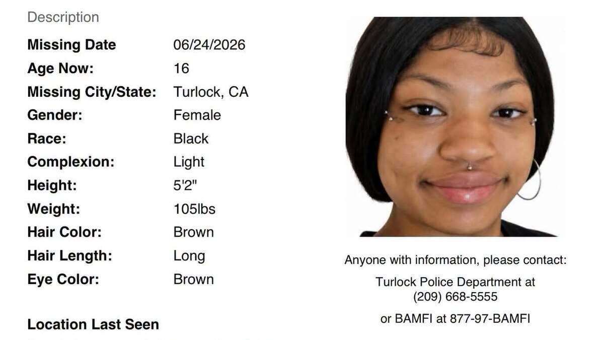 Jonecia Brown, a 16-year-old from Turlock, has been missing since June 24. The Black & Missing Foundation reports that she “is believed to be in danger.” Jonecia Brown, a 16-year-old from Turlock, has been missing since June 24. The Black & Missing Foundation reports that she “is believed to be in danger.”