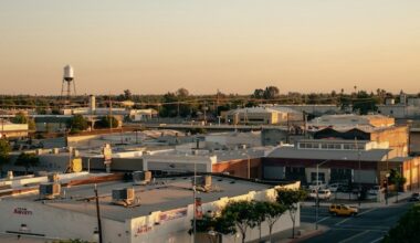Aerial view of Fresno