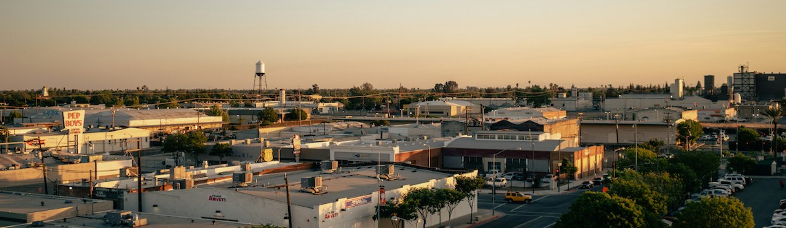 Aerial view of Fresno