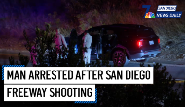 Man arrested after shooting woman on San Diego freeway