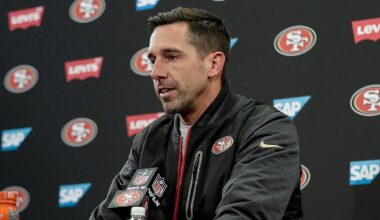 49ers Head Coach Kyle Shanahan injured, limited at start of training camp after car accident