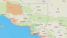 An interactive map shows cooling centers open in Los Angeles County.