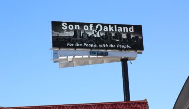 'Son of Oakland' billboard over I-880 in Oakland turns heads