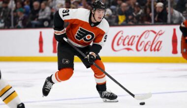 Leo Carlsson Philadelphia Flyers offer sheet photo after signing a five-year $90 million contract with Anaheim Ducks decision pending