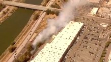 A small fire in National City on July 6, 2026.