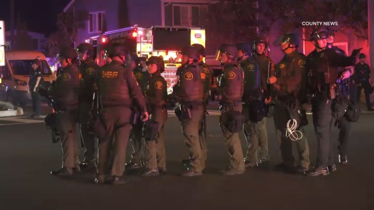 Law enforcement responds to large crowd at Newport Beach – NBC Los Angeles