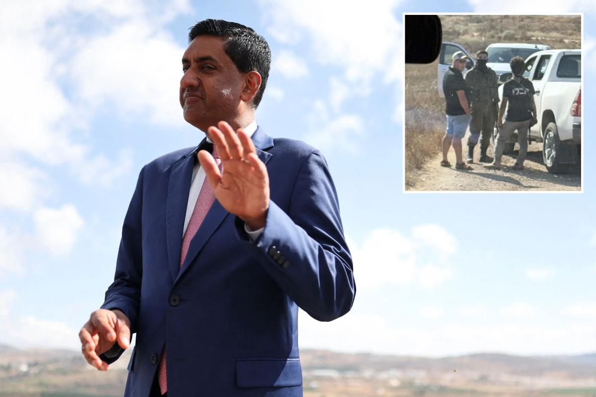 California Rep. Ro Khanna claims he was detained by Israeli settlers in West Bank