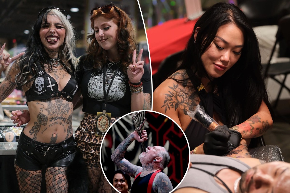 Inside the haunting artistry of the Long Beach Tattoo Arts Festival as world-famous artists leave their mark: photos