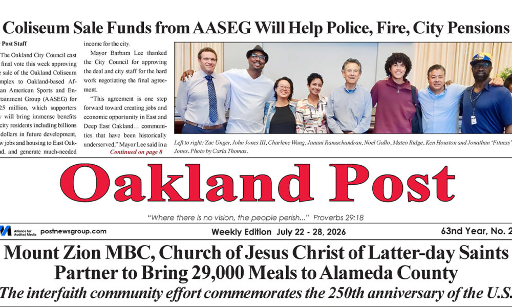 Oakland Post: Week of July 22 – 28, 2026