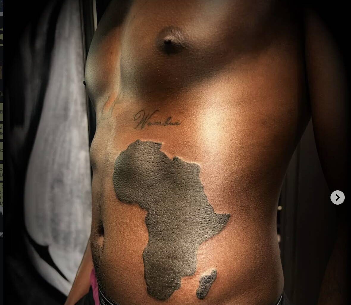 obsidian-tattoo-art-africa-on-black-stomach, Obsidian Healing Camp is rejuvenating minds in deep West Oakland, Culture Currents Featured