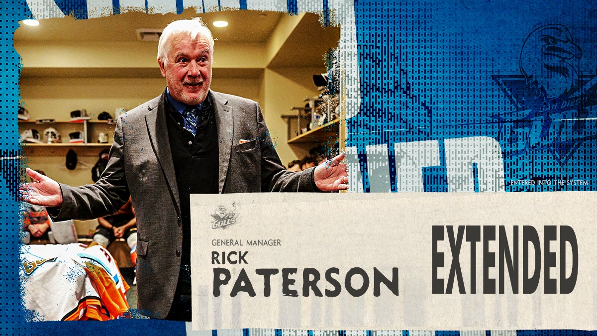 Anaheim Ducks Extend Contract Of Gulls General Manager Rick Paterson
