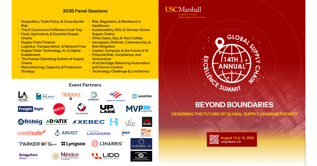 Supply Chain Leaders and Innovators Will Gather in Long Beach, California, on August 13–14, 2026, for the 14th Global Supply Chain Excellence Summit