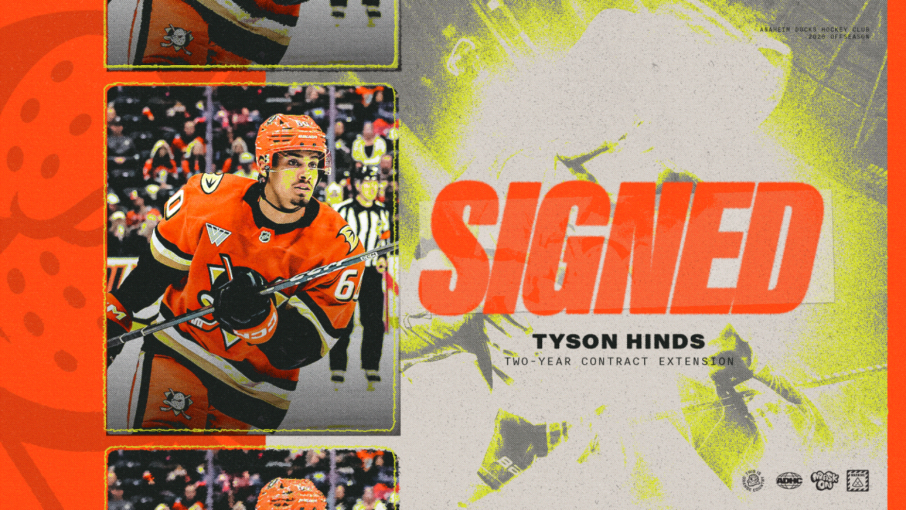 Ducks Sign Hinds to Two-Year Contract Extension