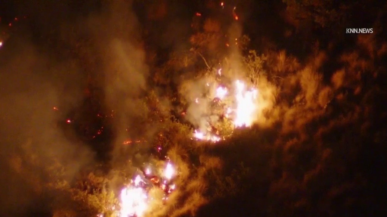 Crews battling two fires in Southern California