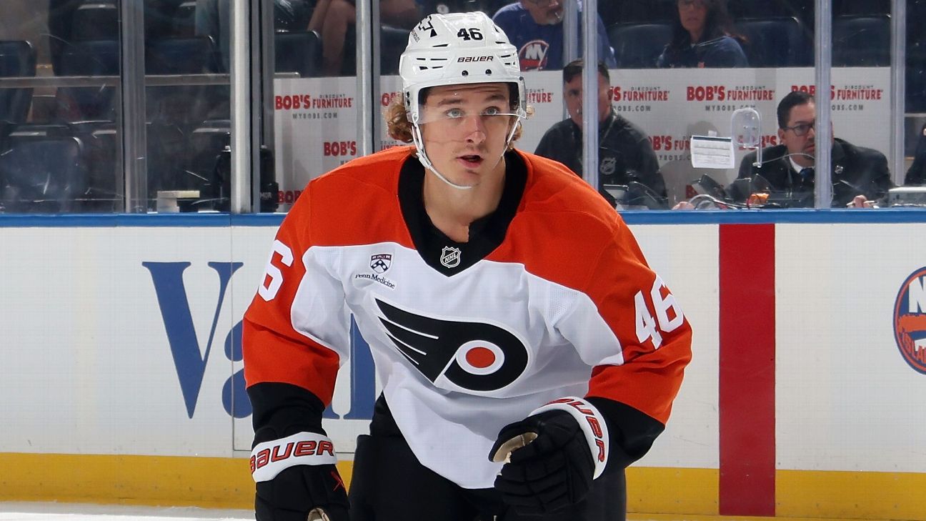 Sources: Flyers re-signing Trevor Zegras to four-year deal