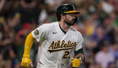 Sources: Athletics' Shea Langeliers has torn meniscus