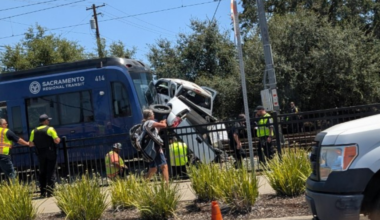 Rancho Cordova driver, SacRT train collide; bus bridge expected through holiday weekend