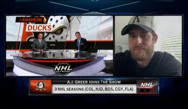 A.J. Greer joins NHL Tonight to talks trade to Ducks