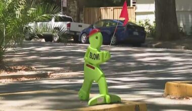 Sacramento couple's "Slow Down" sign keeps disappearing from Boulevard Park neighborhood