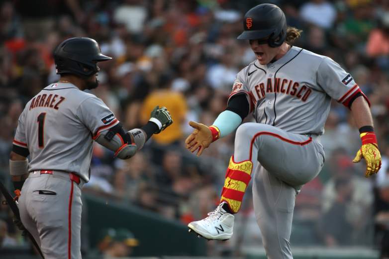 San Francisco Giants outfielder Harrison Bader