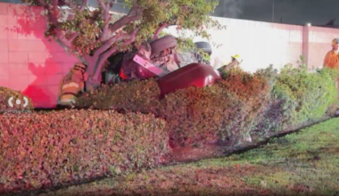 Teenager crashes, overturns car while racing in Long Beach, police say